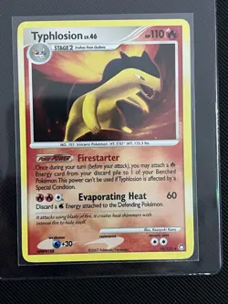 *LP-NM* Pokemon D&P: Mysterious Treasures Set - Typhlosion Holo # 16/123 - Image 1