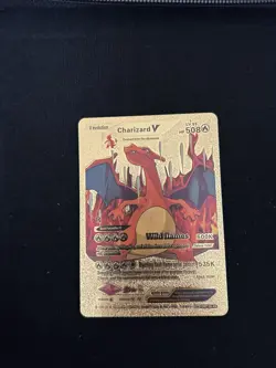 Pokemon Evolution Charizard v Gold Foil Wild Flames Mo SMP 26-43 A21 - Image 1