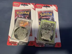 Pokemon TCG Destined Rivals Checklane Blister Pack Eevee & Zarude - Lot Of 2 - Image 1
