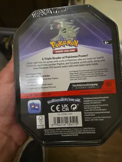 🔥 Tyranitar Triple Whammy Collectors Tin - Pokemon TCG - Factory Sealed - Image 2