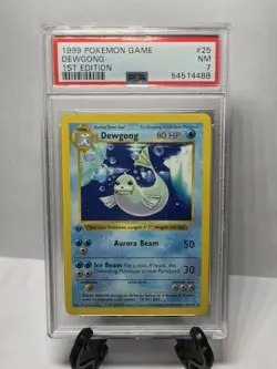 1999 Pokemon Base Set 1st Edition Dewgong #25 NEAR MINT - PSA 7 - Image 1