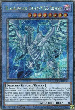 yugioh Blauaugiger Chaos-MAX-Drache RA04-DE051 1AUFLAGE Quarter Century DEUTSCH - Image 1