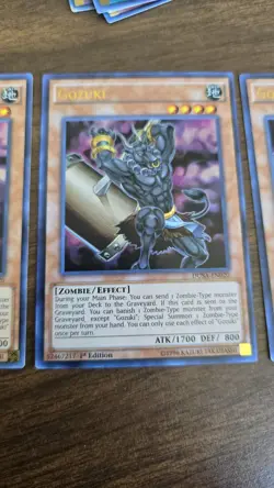 Gozuki 3x Ultra Rare Yugioh DUSA-EN020 (1 NM, 2 LP~NM) - Image 3