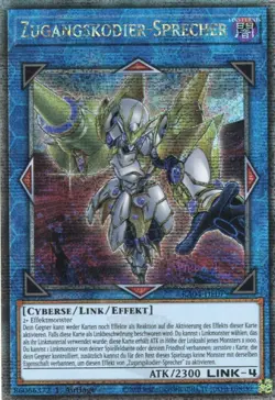 yugioh Zugangskodier-Sprecher RA04-DE079 1AUFLAGE Quarter Century Secret DEUTSCH - Image 1