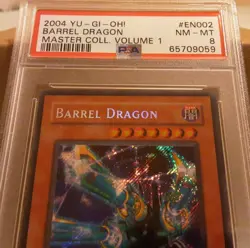 Yu-Gi-Oh 2004 Barrel Dragon Limited Edition MC1-EN002 Secret Rare PSA 8 NM - Image 2