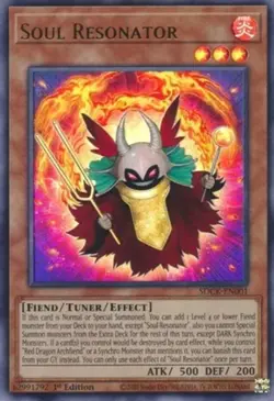 Yugioh! LP Soul Resonator - SDCK-EN001 - Ultra Rare - 1st Edition Lightly Played - Image 1