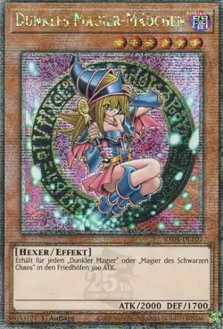 yugioh Dunkles Magier-Madchen RA04-DE107 1AUFLAGE Quarter Century Secret DEUTSCH - Image 1