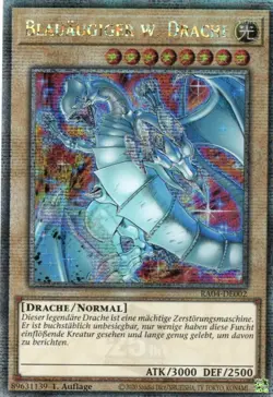 yugioh Blauaugiger w. Drache RA04-DE002 Quarter Century Secret Rare DEUTSCH - Image 1