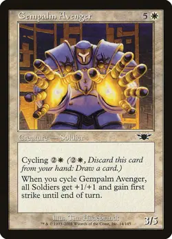 GEMPALM AVENGER - Legions - MTG Magic the Gathering Card - Common - Image 1