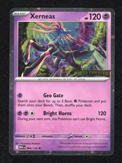Xerneas | 2025 Pokemon | 064/132 | Mega Evolution Stamped Promo Card - Image 1