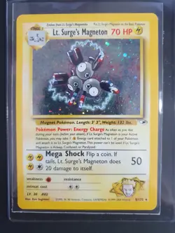 Lt. Surge's Magneton 8/132 Holo - Gym Heroes Set - Pokemon Card - Excellent - Image 1
