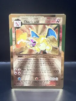 Pokemon Celebrations Gold Metal Charizard Card 4/102 Ultra Premium Collection - Image 3