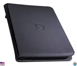 TopDeck Pro 500 Card Zip Binder - Black Portfolio with 9-Pocket Sleeves for TCGs - Image 2