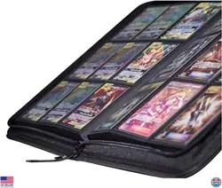 TopDeck Pro 500 Card Zip Binder - Black Portfolio with 9-Pocket Sleeves for TCGs - Image 5