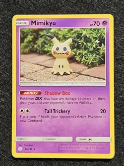 Pokemon Mimikyu TCG Card 97/236 Regular Rare Cosmic Eclipse - Image 1