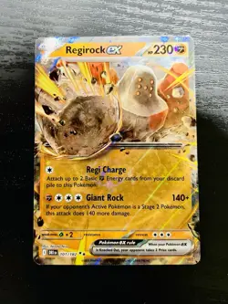 Regirock EX 101/182 Rare Holo Pokemon Card Near Mint Condition Never Played - Image 2