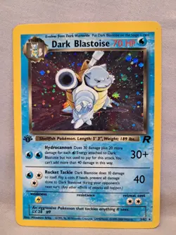 Pokemon 1999-2000 1st Edition Dark Blastoise 3/82 Team Rocket Holo Raw Card - Image 1