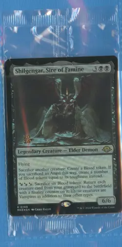 MTG: PreRelease Promo: Modern Horizons 3: Shilgengar, Sire of Famine: FOIL - Image 1