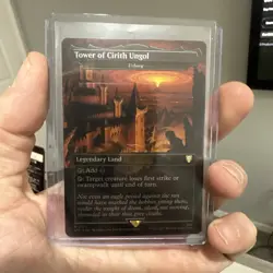 Tower of Cirith Ungol, R 0519, NM Foil, Hildebrandt Art, MTG LotR Commander - Image 1