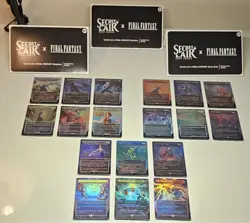 MTG Secret Lair x Final Fantasy Rainbow Foil Bundle- OPENED - DragonShield Inner - Image 1