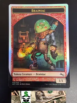 2017 Brainiac Token #10 FOIL Unstable UST Magic Gathering MTG - Image 1