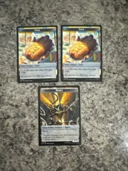 MTG Magic Marvel's Spider-Man Lot of 3x Tokens Food / Robot T0005/T0006 - Image 1