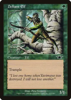 DEFIANT ELF - Legions - MTG Magic the Gathering Card - Common - Image 1