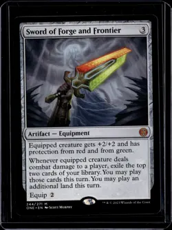 Sword Of Forge And Frontier - 244 - ONE - NM - MTG Magic the Gathering - Image 1