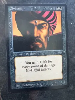 *** ARABIAN NIGHTS El-Hajjaj *** Clean, Small Binder Ding - DUTYFREE - MtG Magic - Image 1