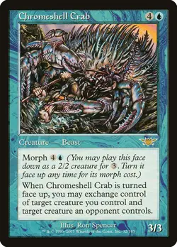 CHROMESHELL CRAB - Legions - MTG Magic the Gathering Card - Rare - Image 1