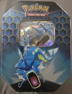 Pokemon TCG Hidden Fates Gyarados GX Collector's Tin New Sealed - Image 1