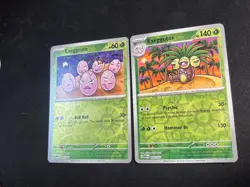 Exeggutor & Exeggcute - Pokemon 151 - 102/165 103/165 - Reverse Holo - Set - NM - Image 3