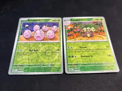 Exeggutor & Exeggcute - Pokemon 151 - 102/165 103/165 - Reverse Holo - Set - NM - Image 4
