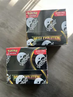 2 POKEMON MEGA EVOLUTION ENHANCED BOOSTER BOXES NEW SEALED!! - Image 1
