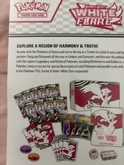 Pokemon Scarlet White Flare Elite Trainer Box ETB Factory Sealed TCG Fast Ship - Image 3