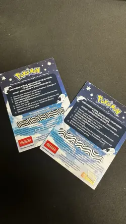 2 Brand NEW Shiny Koraidon & Miraidon Pokemon Scarlet Violet Gamestop code cards - Image 2