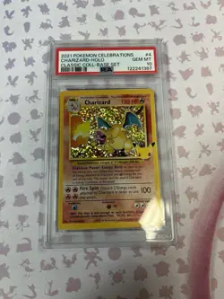 Pokemon Charizard Celebrations Classic Coll. Base Set Holo Rare #4 PSA 10 - Image 1