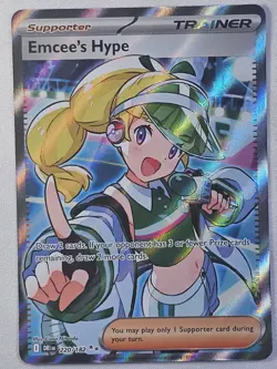 Emcee's Hype - 220/182 Ultra Rare Holo NM Pokemon SV10: Destined Rivals - Image 1