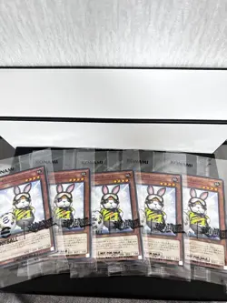 5Packs Rescue Rabbit Neymar Jr Yu-Gi-Oh! eFootball Sealed Pack Yugioh Promo 2025 - Image 1
