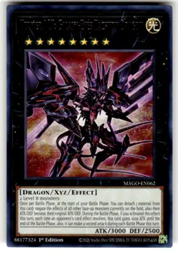 YUGIOH NUMBER 107: GALAXY-EYES TACHYON DRAGON MAGO-EN062 1ST RARE (NM) - Image 1