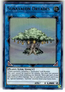 Yugioh! Sunavalon Dryades - GFTP-EN019 - Ultra Rare - 1st Edition Near Mint, Eng - Image 1