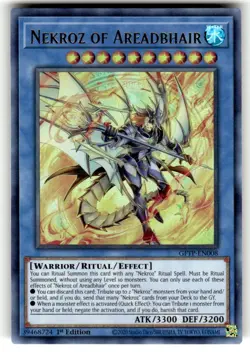 Yugioh Nekroz of Areadbhair GFTP-EN008 Ultra Rare 1st Ed NM - Image 1