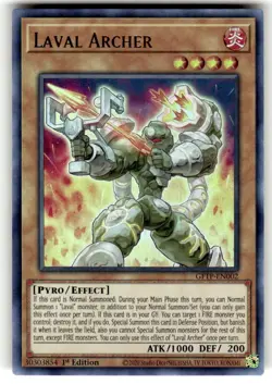 Yugioh! Laval Archer - GFTP-EN002 - Ultra Rare - 1st Edition Near Mint, English - Image 1