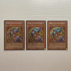 YuGIOh - 3 x 1st Edition MFC-000 Dark Magician Girl - North American Print LP - Image 1
