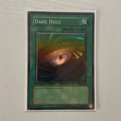 YuGIOh - 1st Edition LOB-052 Dark Hole - North American Print LP - Image 1