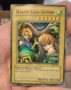 Yugioh Harpie Lady Sisters MRD-009 Heavy/Max Faded ERROR MISPRINT - Image 1