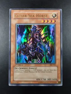 YUGIOH 2004 | KAISER SEA HORSE | SKE-015 | 1ST EDITION | VERY GOOD - EXCELLENT - Image 1