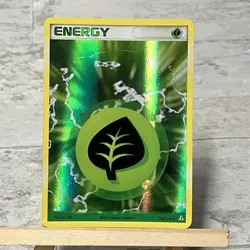 Pokemon TCG EX Holon Phantoms Grass Energy 105/110 Holo Rare Card - Image 1