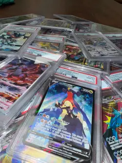 ⭐⭐Pokemon Slab Grab Bag Great Odds Guarantee Rare Cards (Read Description)⭐⭐ - Image 1