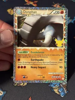 Pokemon Cards Donphan PRIME 107/123 Celebrations: Classic Collection - (NM) - Image 2